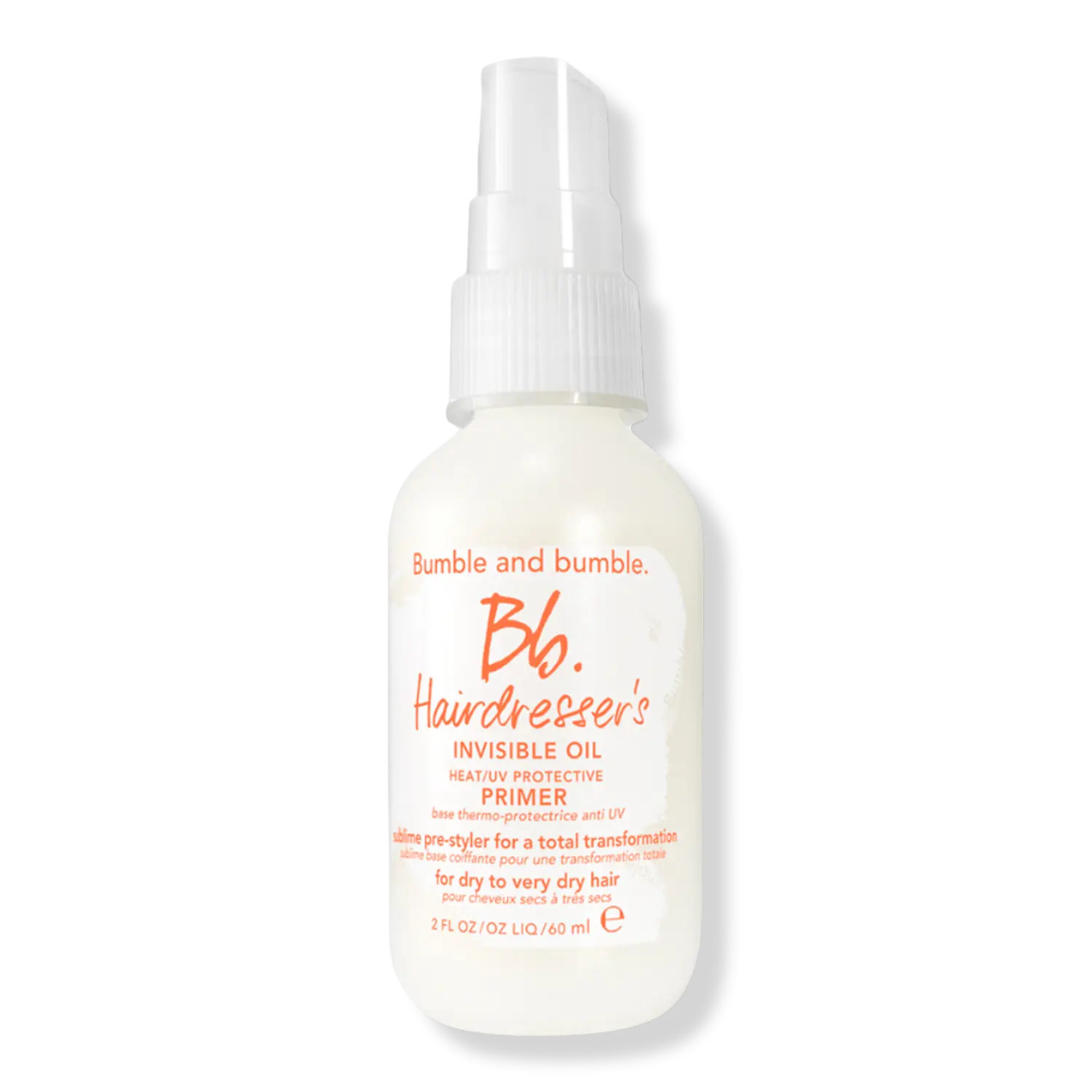 Термозащитный несмываемый кондиционер-праймер Hairdresser's Invisible Oil Bumble and bumble, 2.0 oz
Термозащитный несмываемый кондиционер-праймер Hairdresser's Invisible Oil Bumble and bumble, 2.0 oz