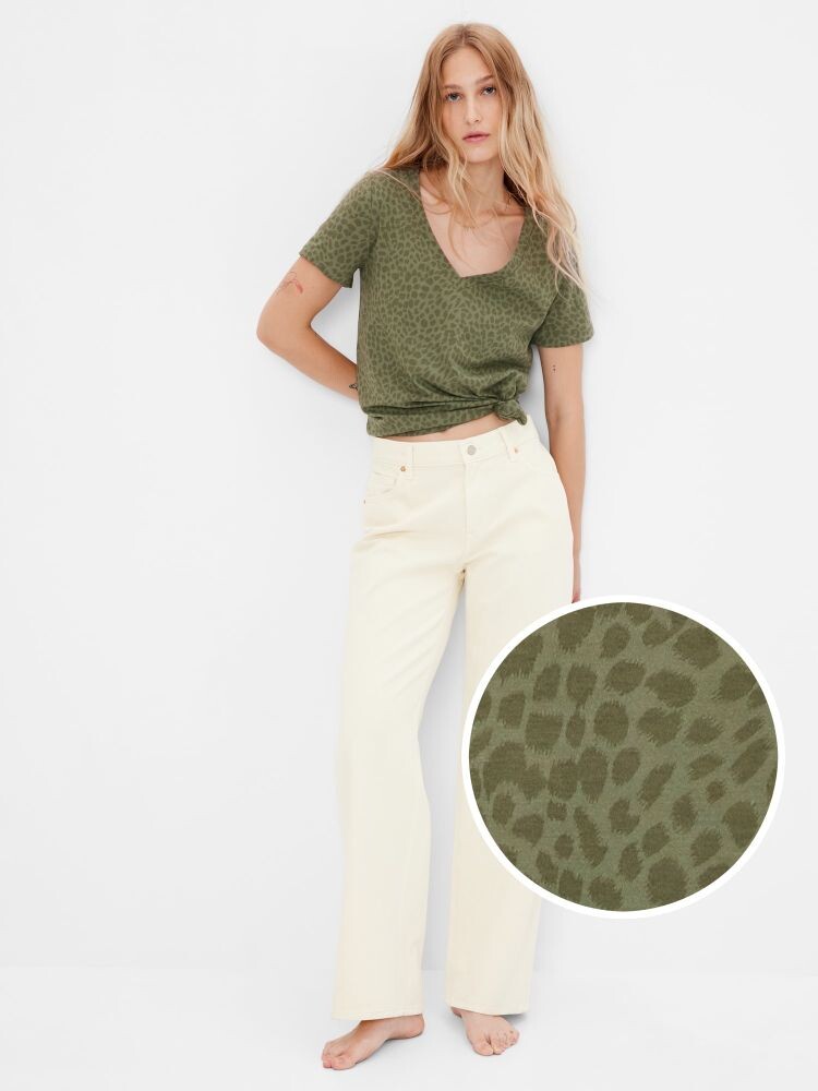 Футболка из натурального хлопка Gap, зеленый
Футболка из натурального хлопка Gap, зеленый