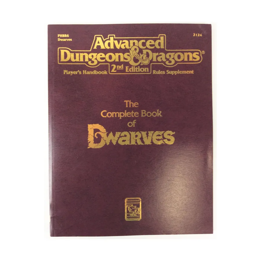 Complete Book of Dwarves (1st Printing), Advanced Dungeons & Dragons (2nd Edition) - Player's Guides & Books, мягкая обложка
Complete Book of Dwarves (1st Printing), Advanced Dungeons & Dragons (2nd Edition) - Player's Guides & Books, мягкая обложка