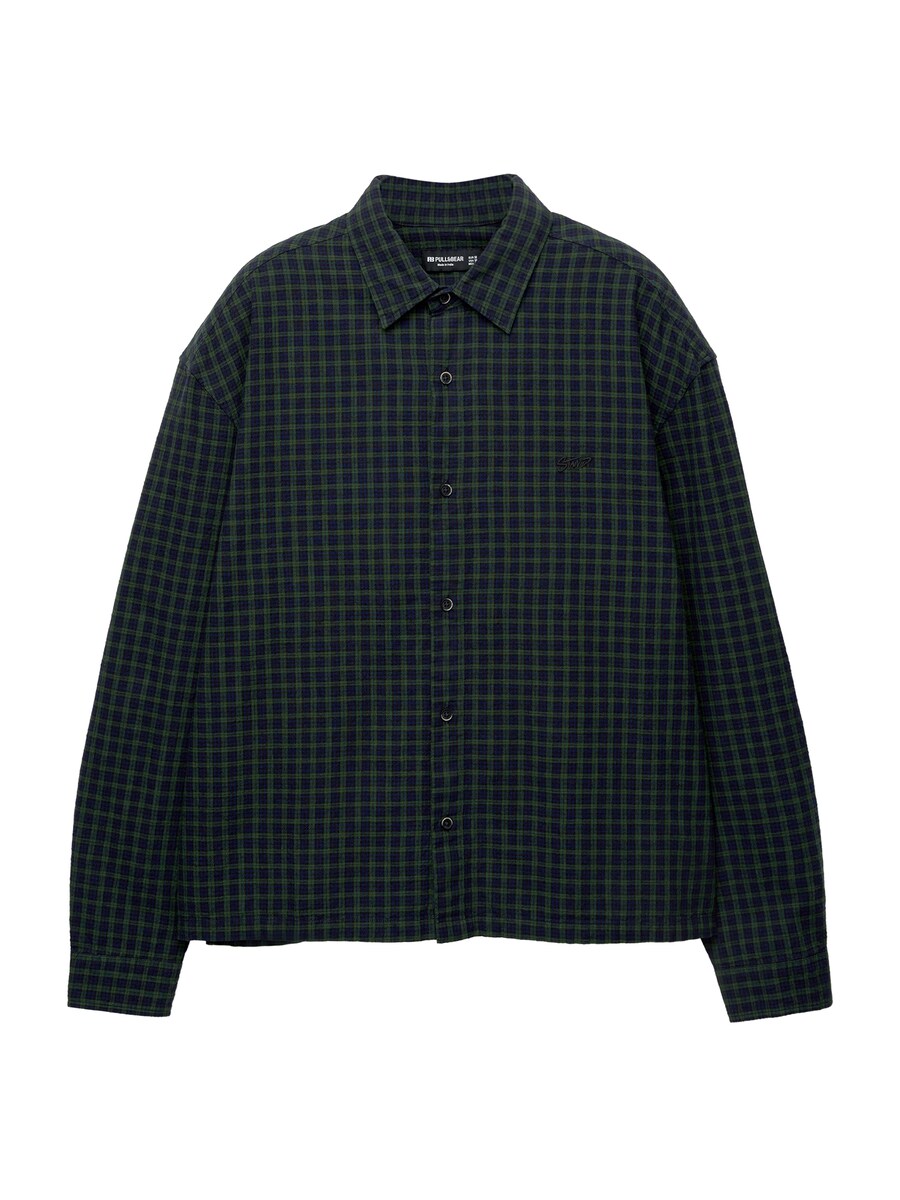 Удобная рубашка на пуговицах Pull&Bear, темно-синий
Удобная рубашка на пуговицах Pull&Bear, темно-синий