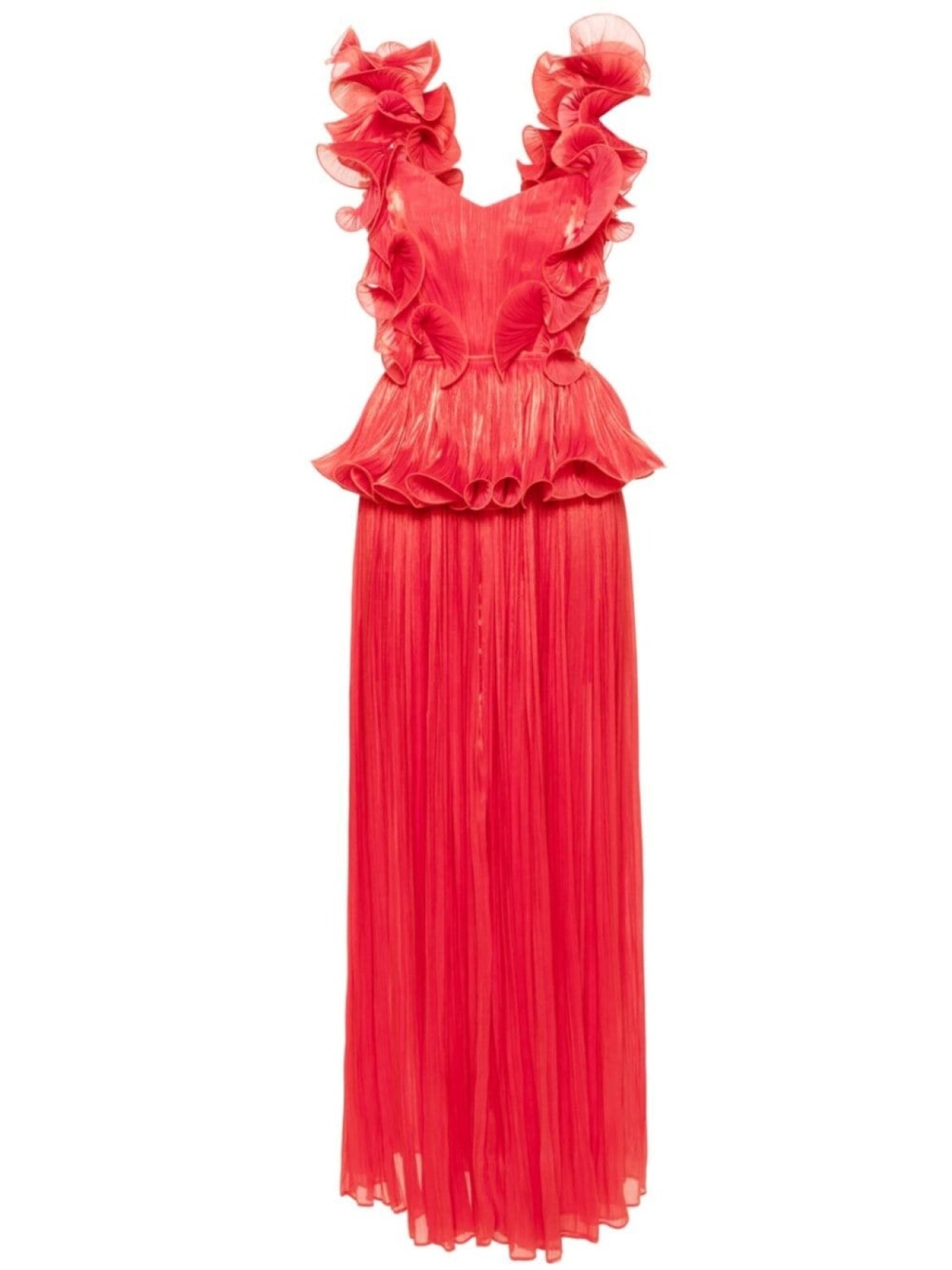 Ana Radu платье плиссе с оборками, красный
Ana Radu платье плиссе с оборками, красный