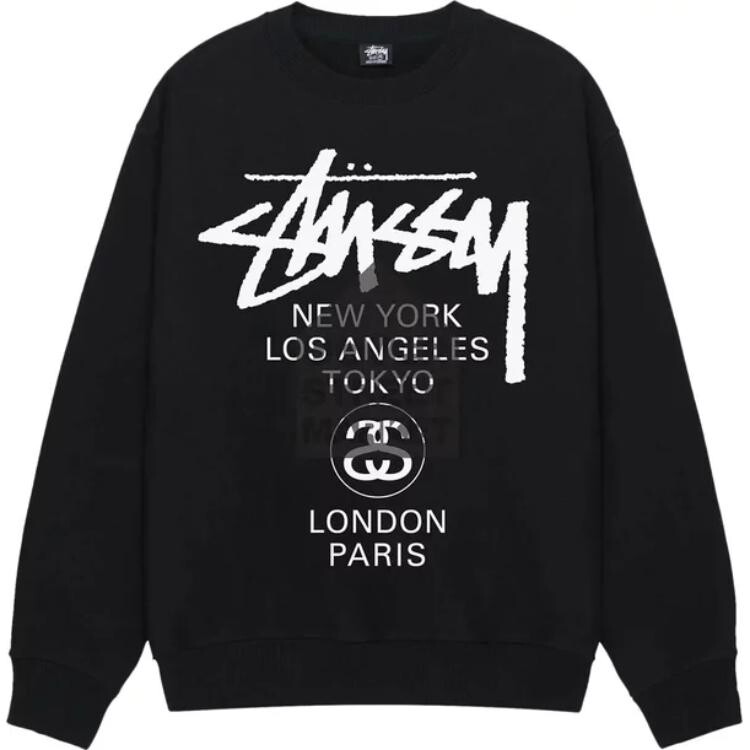 Толстовка мужская черная Stussy, черный
Толстовка мужская черная Stussy, черный