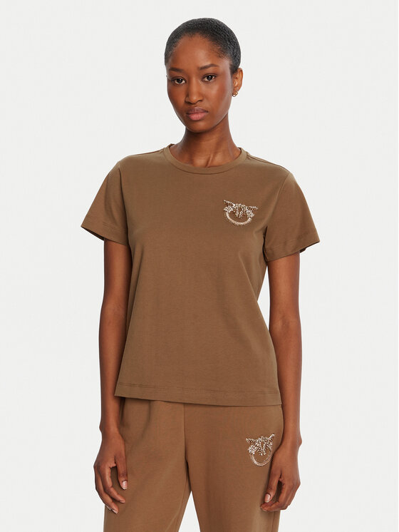 Футболка regular fit Nambrone 103320 A2RN Pinko, коричневый
Футболка regular fit Nambrone 103320 A2RN Pinko, коричневый