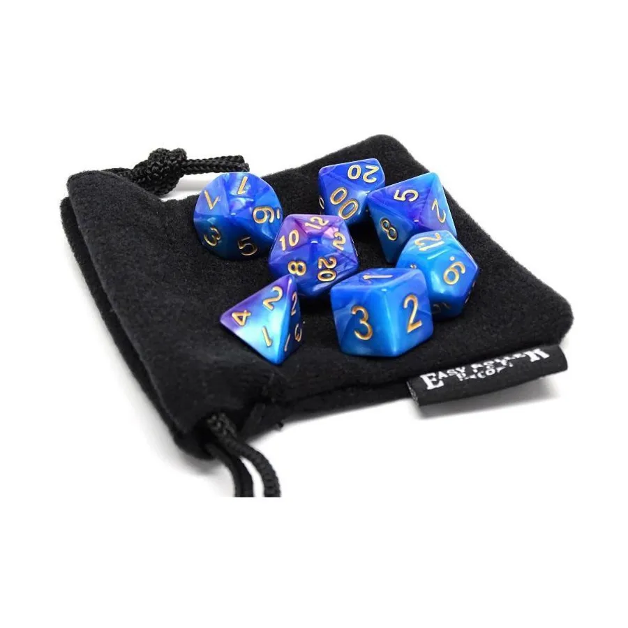 Фиолетовый сумрак с золотом (7), Dice - 7 Piece Poly Sets - Marble/Swirl (Easy Roller Dice)
Фиолетовый сумрак с золотом (7), Dice - 7 Piece Poly Sets - Marble/Swirl (Easy Roller Dice)