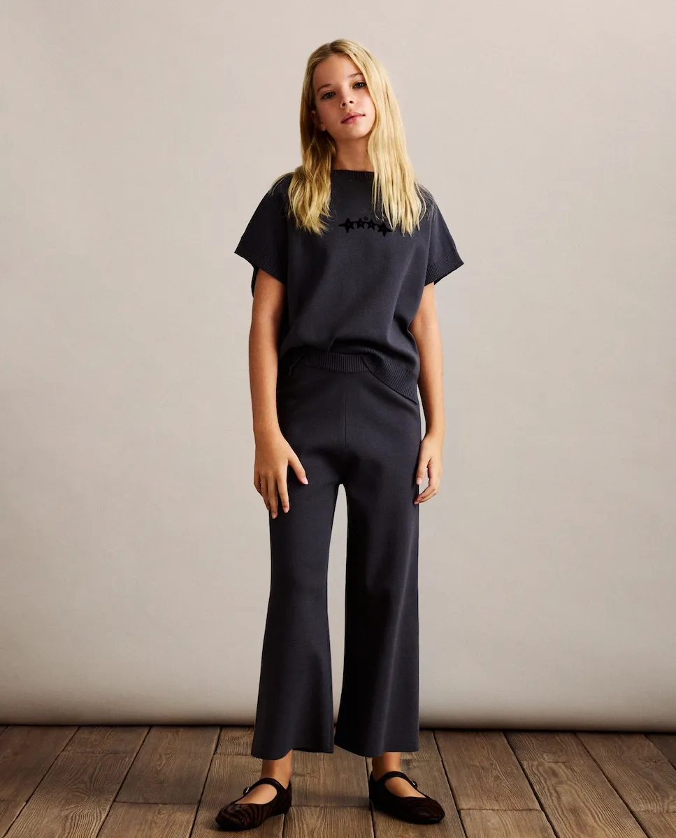 Детские брюки из однотонного трикотажа Coconut El Corte Inglés, антрацитовый
Детские брюки из однотонного трикотажа Coconut El Corte Inglés, антрацитовый