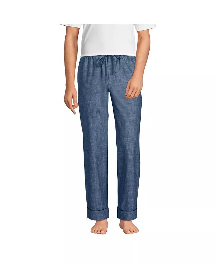 Мужские базовые пижамные штаны Lands' End, синий
Мужские базовые пижамные штаны Lands' End, синий