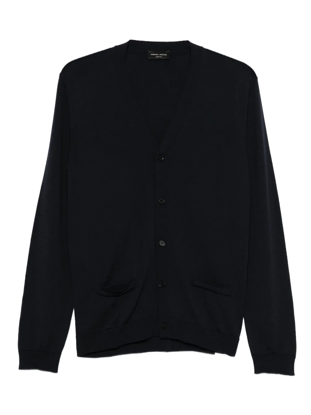 Кардиган с V-образным вырезом Roberto Collina, синий
Кардиган с V-образным вырезом Roberto Collina, синий