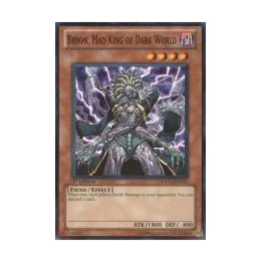 CCG Бррон — Безумный король тёмного мира (обычный), Yu-Gi-Oh - Structure Deck - Gates of the Underworld - Singles
CCG Бррон — Безумный король тёмного мира (обычный), Yu-Gi-Oh - Structure Deck - Gates of the Underworld - Singles