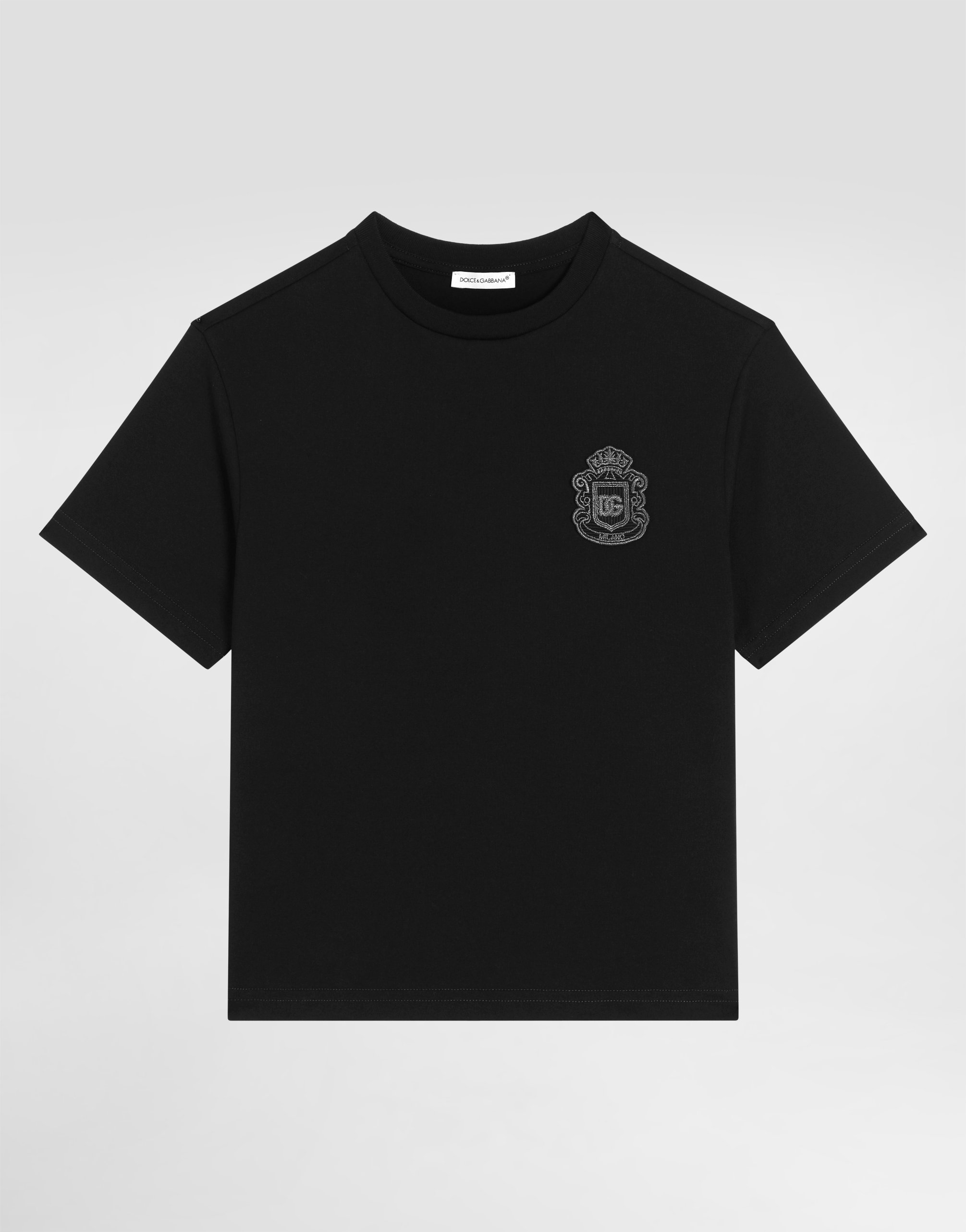 Футболка из джерси с геральдической нашивкой DG DOLCE & GABBANA, черный
Футболка из джерси с геральдической нашивкой DG DOLCE & GABBANA, черный