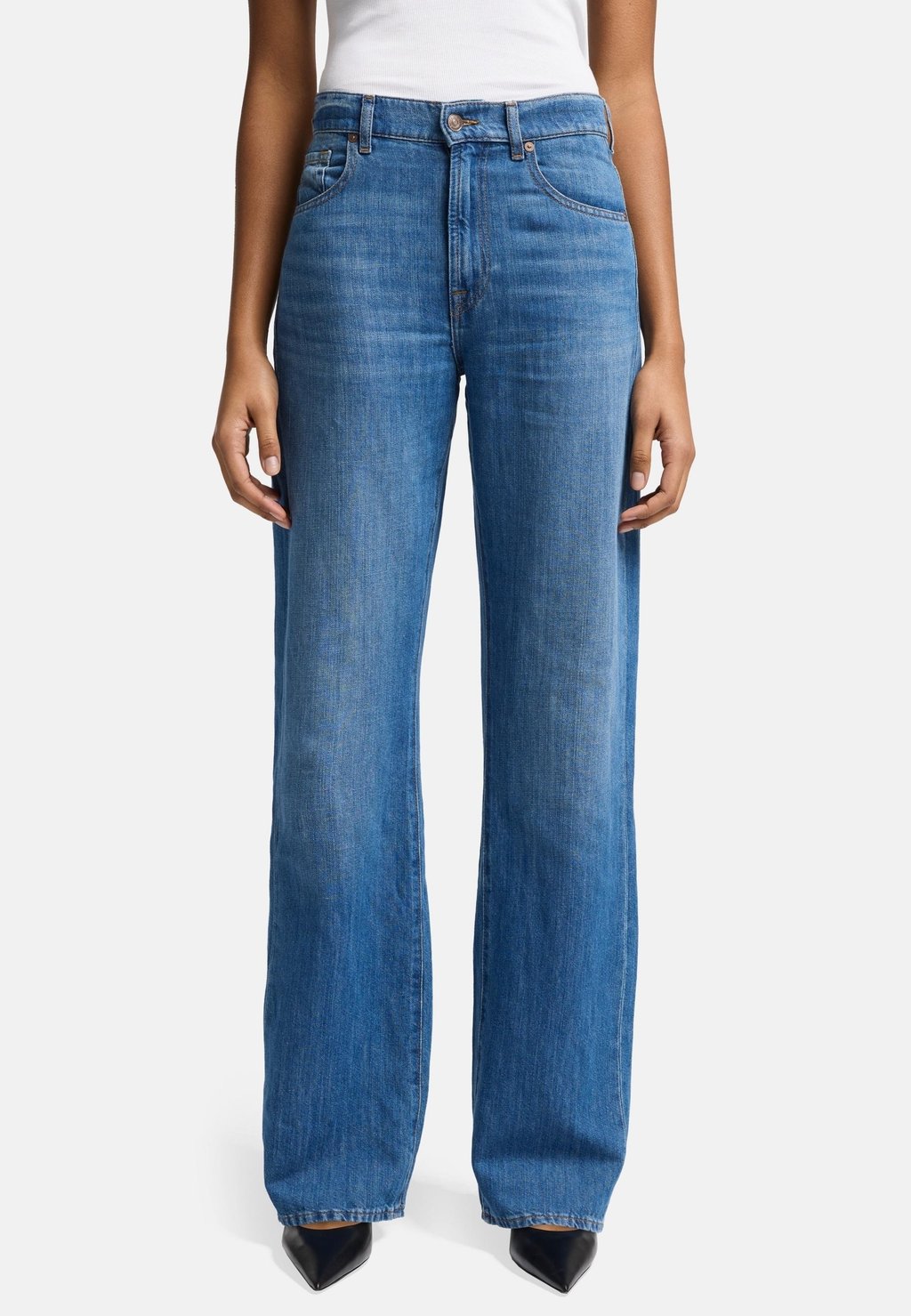 Джинсы прямого кроя 7 for all mankind, синий
Джинсы прямого кроя 7 for all mankind, синий