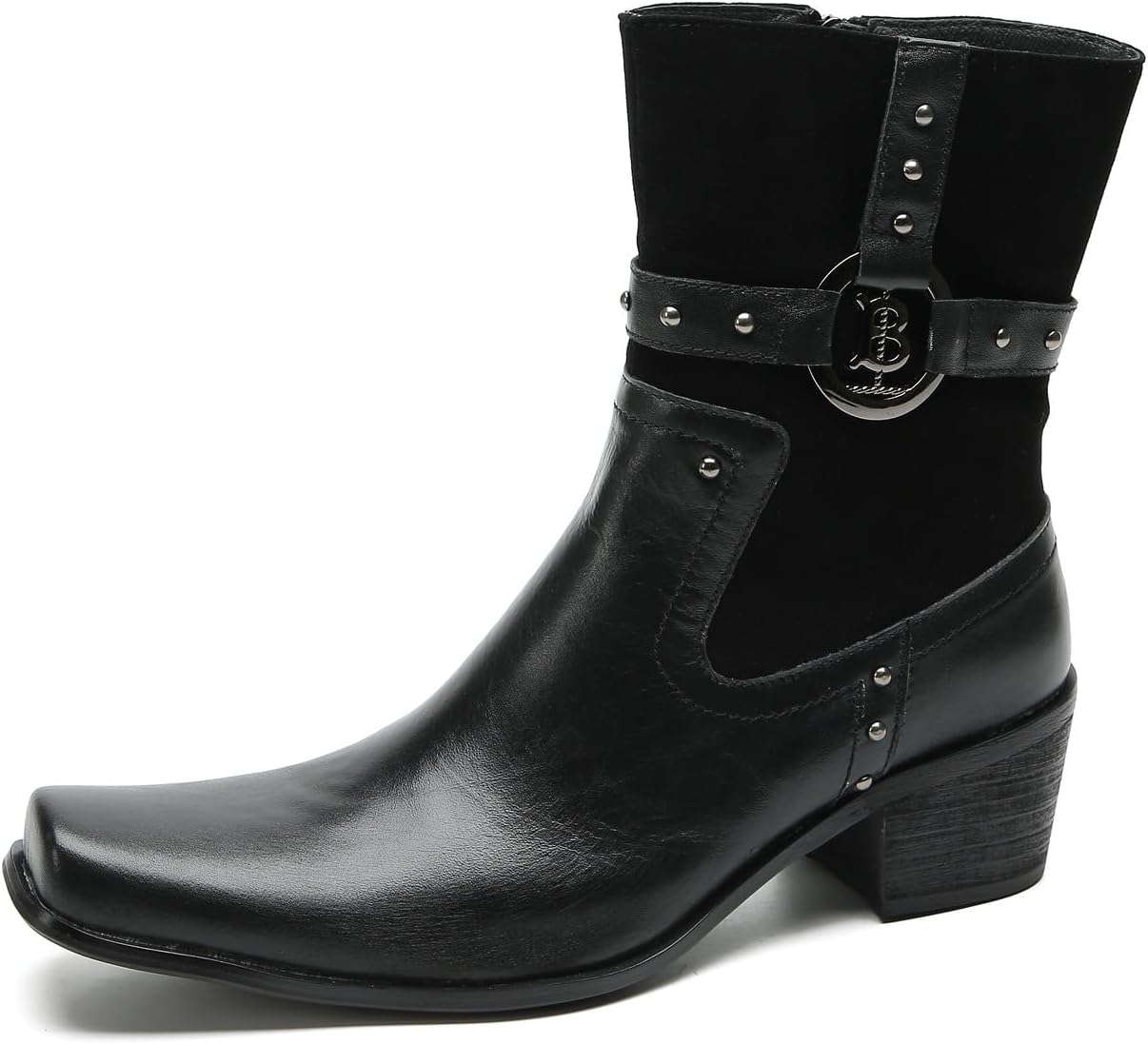 Мужские ковбойские ботинки Santimon для вечеринок, повседневные, с пуговицами, мотоциклетные, модные западные челси, высокие ботинки для мужчин, черный
Мужские ковбойские ботинки Santimon для вечеринок, повседневные, с пуговицами, мотоциклетные, модные западные челси, высокие ботинки для мужчин, черный