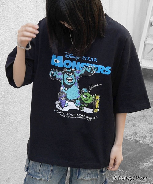 Футболка с коротким рукавом, свободного кроя, с принтом Disney Pixar "Корпорация монстров" и "История игрусков", черная
Футболка с коротким рукавом, свободного кроя, с принтом Disney Pixar "Корпорация монстров" и "История игрусков", черная