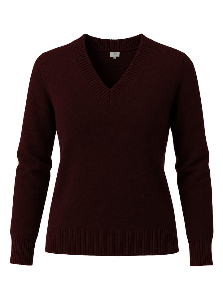 Ребристый свитер с V-образным вырезом в цвете Rouge Noir CASH-MERE.CH
Ребристый свитер с V-образным вырезом в цвете Rouge Noir CASH-MERE.CH