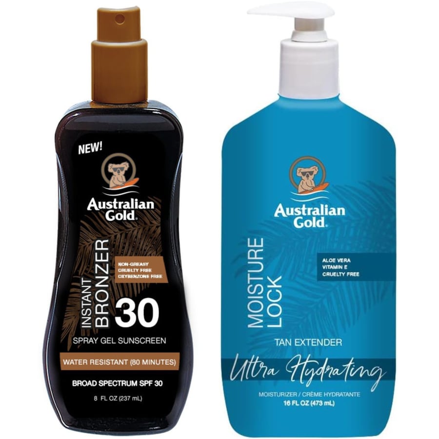 Australian Gold Bronzer Gel Spray SPF30 + Moisture Lock 473 мл
Australian Gold Bronzer Gel Spray SPF30 + Moisture Lock 473 мл