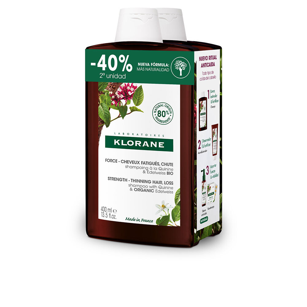 Шампунь против выпадения волос A La Quinina Y Edelweiss Bio Champú Anticaída Klorane, 2 x 400 мл
Шампунь против выпадения волос A La Quinina Y Edelweiss Bio Champú Anticaída Klorane, 2 x 400 мл