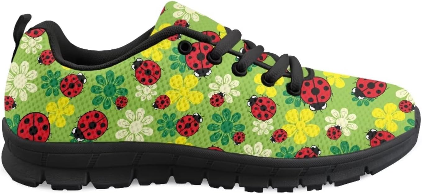 Унисекс кроссовки для женщин с тропическим цветочным рисунком, теннисные и беговые, легкие, с сетчатым верхом, спортивные, для тренажерного зала, с подошвой из EVA Getelinseng, Ladybug Leaves
Унисекс кроссовки для женщин с тропическим цветочным рисунком, теннисные и беговые, легкие, с сетчатым верхом, спортивные, для тренажерного зала, с подошвой из EVA Getelinseng, Ladybug Leaves
