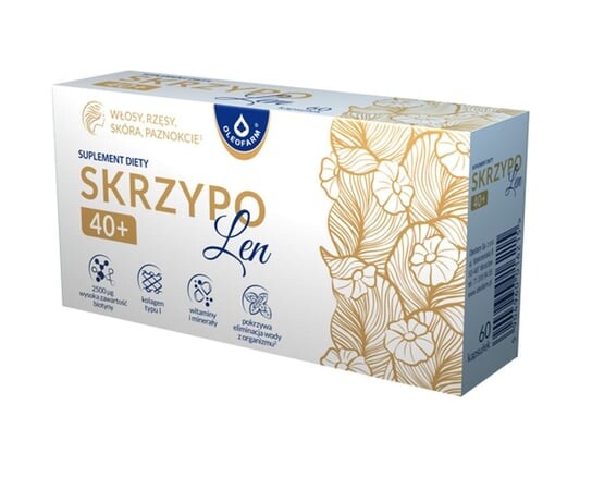 Skrzypolen 40+ с биотином, Добавка , 60 капсул Oleofarm
Skrzypolen 40+ с биотином, Добавка , 60 капсул Oleofarm