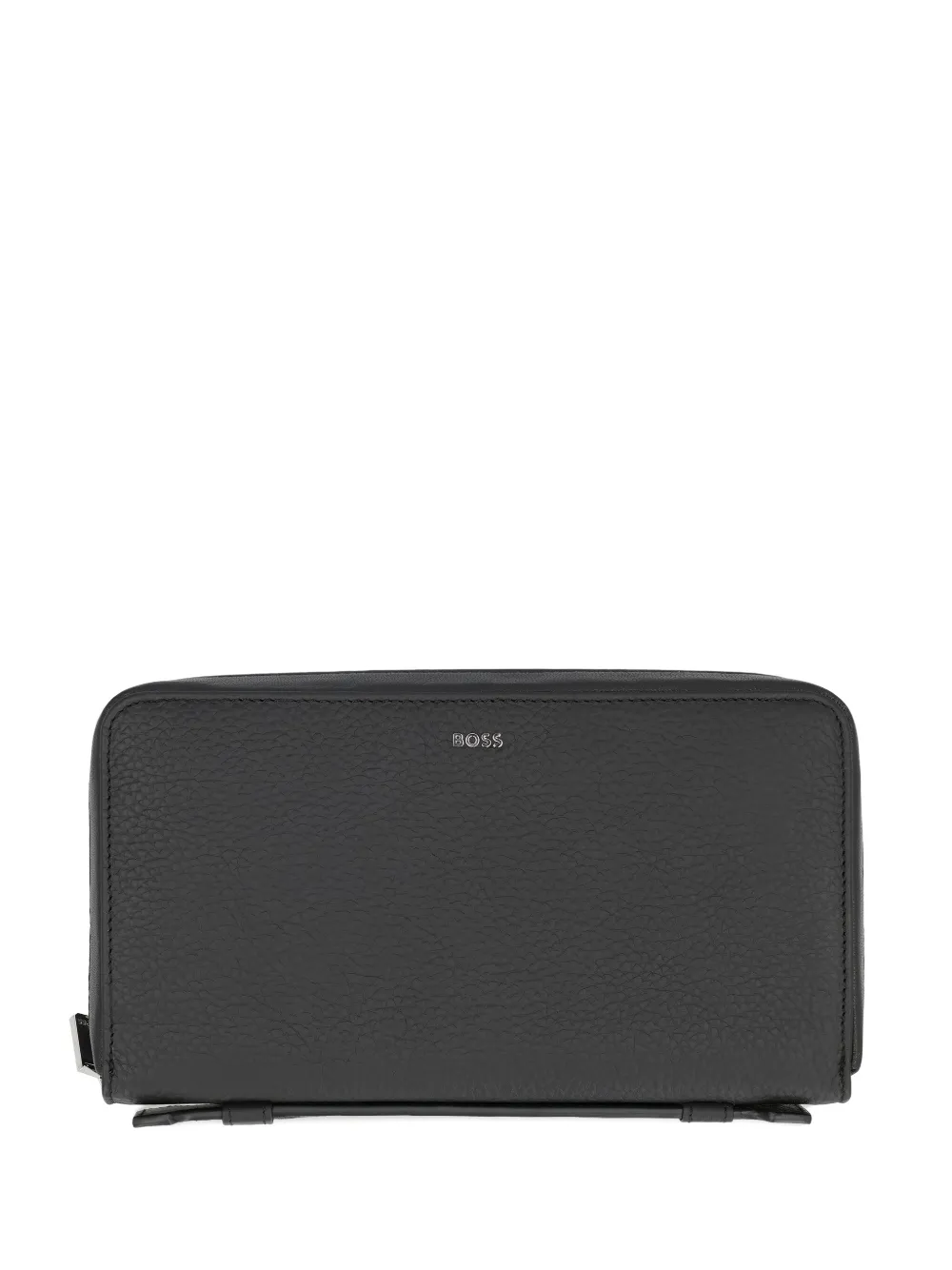 Кошелек из зернистой кожи на молнии BOSS, черный
Кошелек из зернистой кожи на молнии BOSS, черный