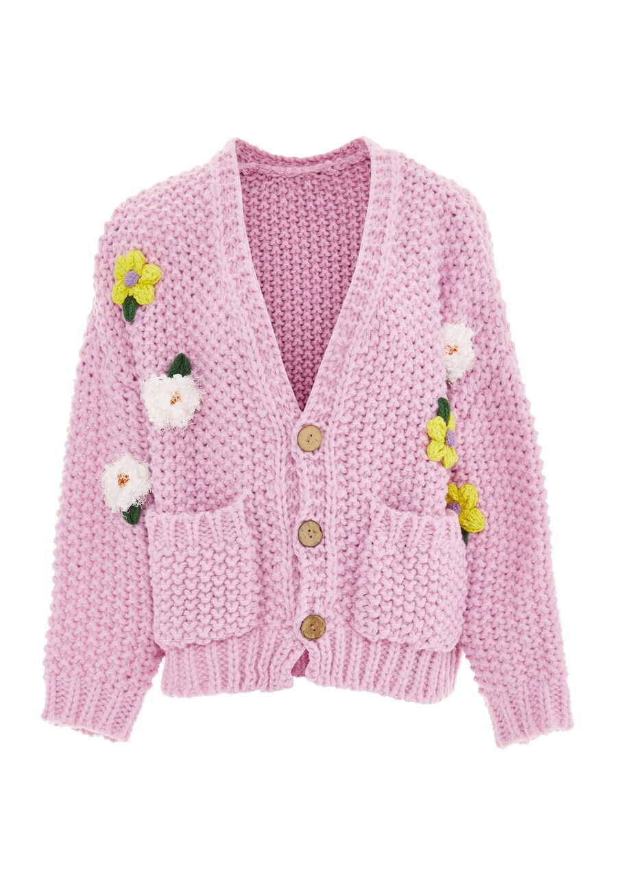 Вязаный кардиган ebeeza Knit Cardigan, розовый 
Вязаный кардиган ebeeza Knit Cardigan, розовый