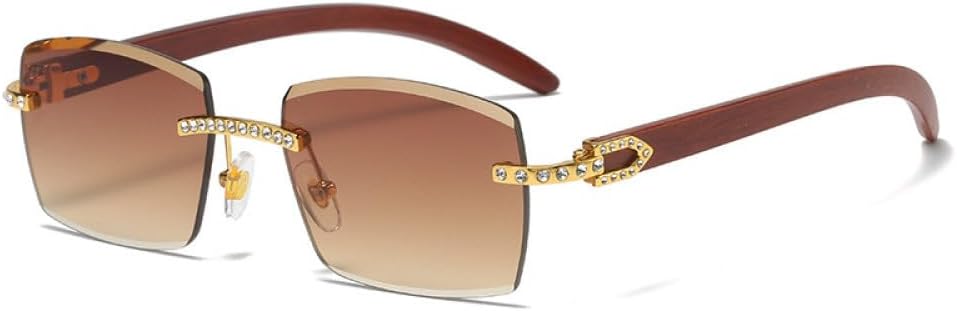 Винтажные солнцезащитные очки со стразами для женщин, без оправы, квадратные, модные солнцезащитные очки для мужчин, стильные очки для покупок, UV400 MTZJH, Gold Brown
Винтажные солнцезащитные очки со стразами для женщин, без оправы, квадратные, модные солнцезащитные очки для мужчин, стильные очки для покупок, UV400 MTZJH, Gold Brown