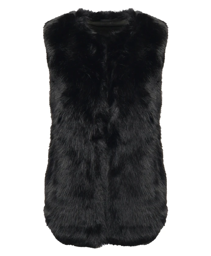 Черное меховое пальто без рукавов V73, черный
Черное меховое пальто без рукавов V73, черный