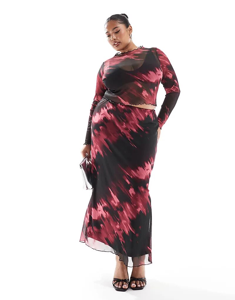 Юбка-миди New Look Curve Red Mesh с узором
Юбка-миди New Look Curve Red Mesh с узором