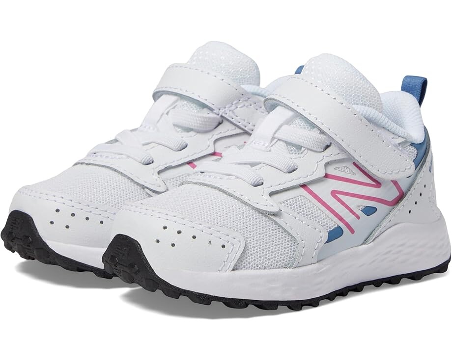 Кроссовки New Balance Kids Fresh Foam 650 Bungee Lace with Top Strap, цвет White/Real Pink
Кроссовки New Balance Kids Fresh Foam 650 Bungee Lace with Top Strap, цвет White/Real Pink
