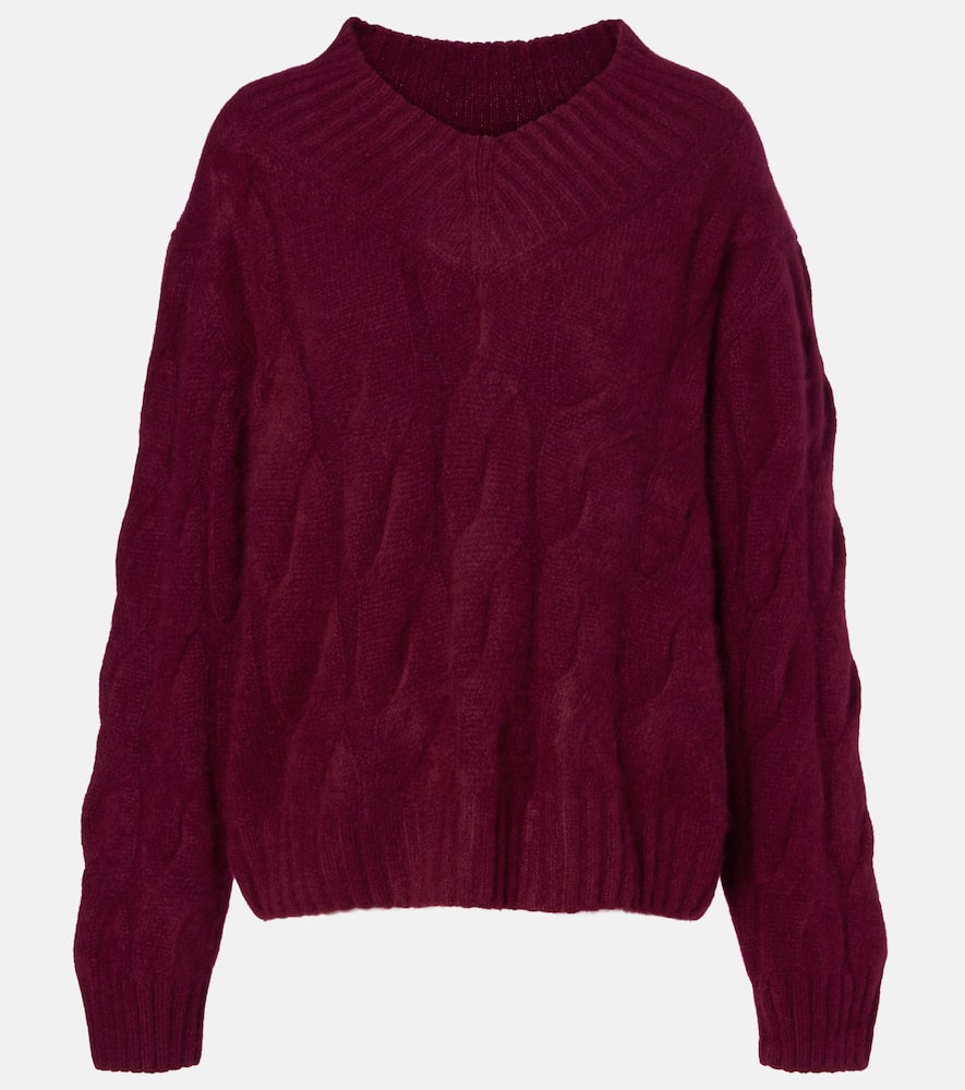 Кашемировый свитер с кабельной вязкой и шелком Jardin des Orangers, 255-68
Кашемировый свитер с кабельной вязкой и шелком Jardin des Orangers, 255-68