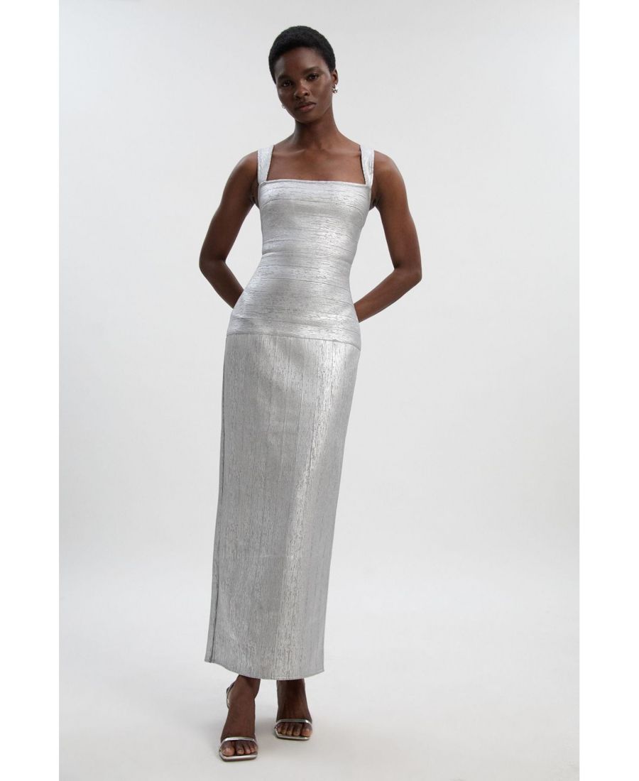 Женское трикотажное макси-платье с металлизированными бретелями Karen Millen, Silver
Женское трикотажное макси-платье с металлизированными бретелями Karen Millen, Silver