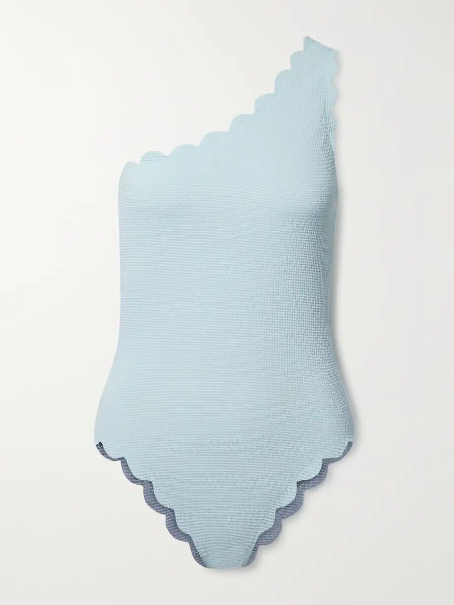 Двусторонний купальник из сирсакера Santa Barbara на одно плечо с фестонами Marysia, мятный
Двусторонний купальник из сирсакера Santa Barbara на одно плечо с фестонами Marysia, мятный