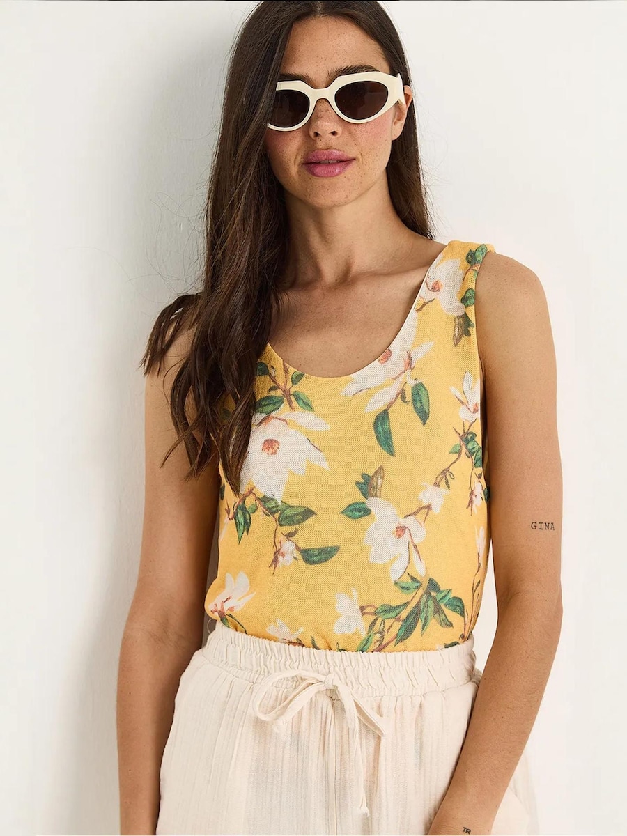 Топ Bianco Lucci, лимонно-желтый
Топ Bianco Lucci, лимонно-желтый