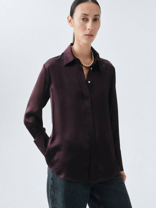 Шелковая сатиновая блузка Adriana Mango, Medium Brown
Шелковая сатиновая блузка Adriana Mango, Medium Brown