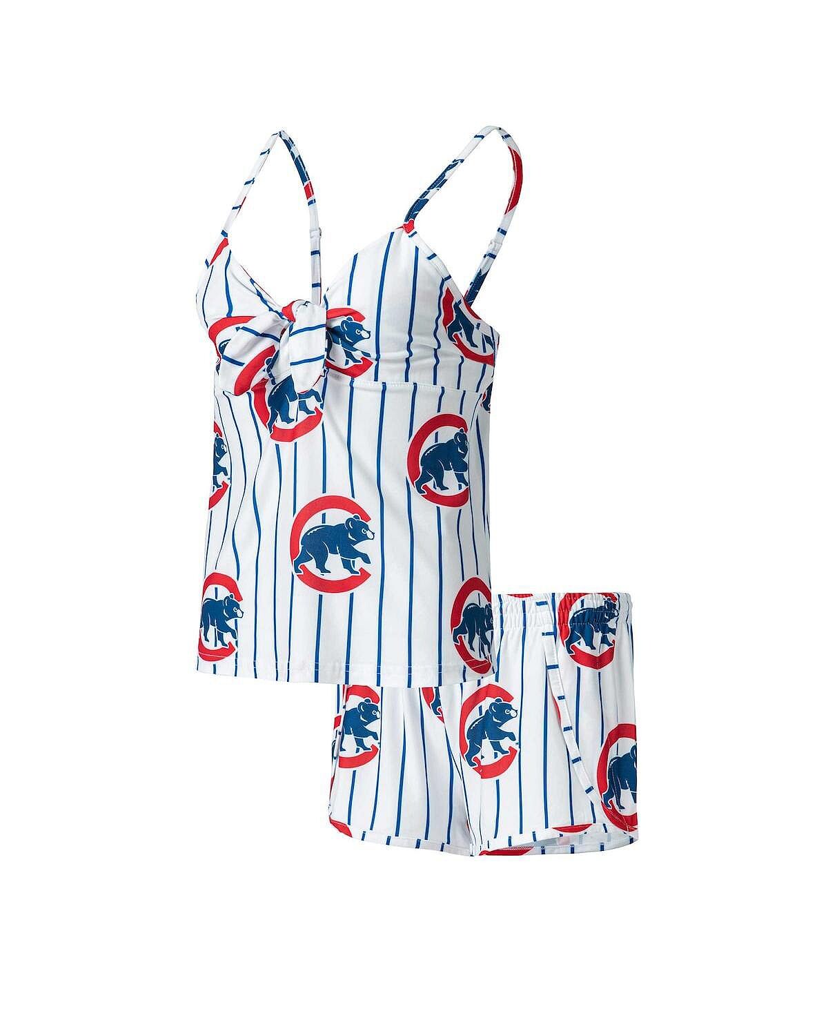 Женский белый комплект для сна с майкой и шортами с принтом Reel Chicago Cubs Reel Concepts Sport, белый
Женский белый комплект для сна с майкой и шортами с принтом Reel Chicago Cubs Reel Concepts Sport, белый