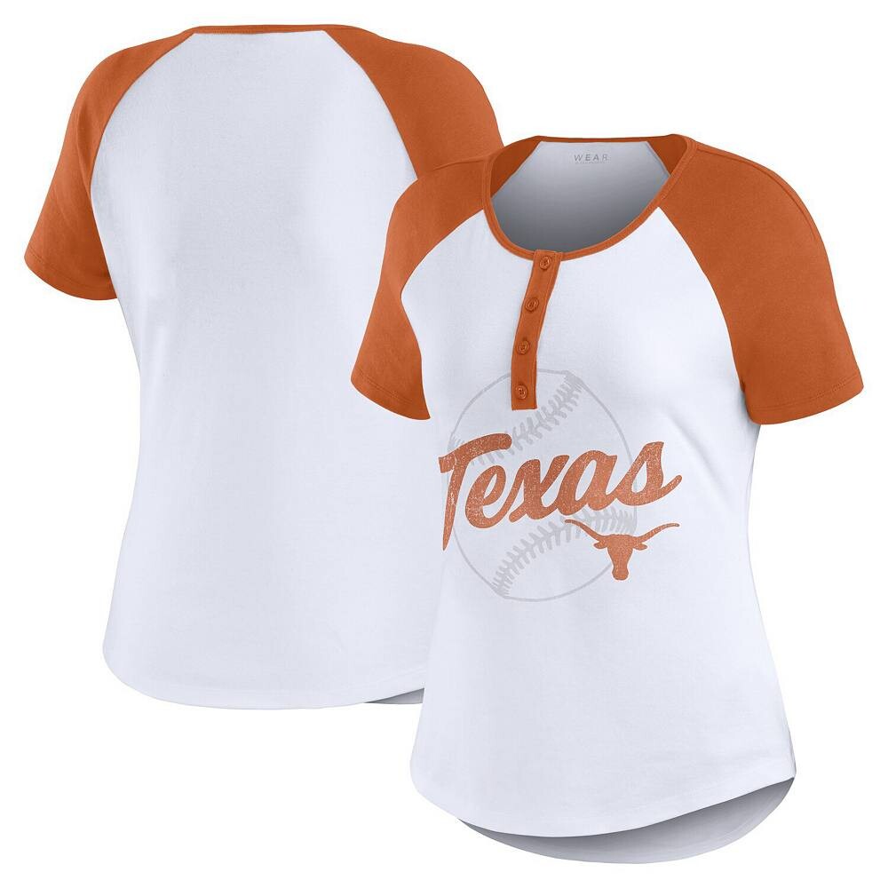Женская одежда Erin Andrews Белая футболка Texas Longhorns Baseball Logo Raglan Henley WEAR by Erin Andrews, цвет Tex White
Женская одежда Erin Andrews Белая футболка Texas Longhorns Baseball Logo Raglan Henley WEAR by Erin Andrews, цвет Tex White