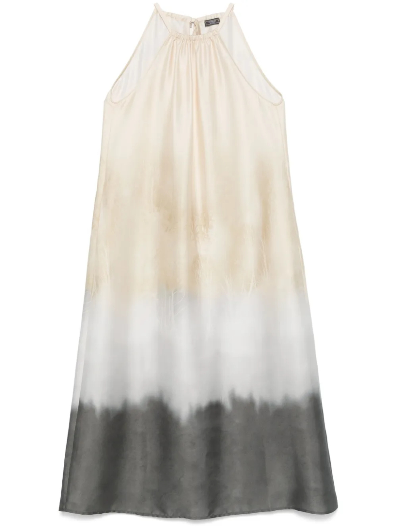 Твиловое платье макси с принтом Peserico, нейтральный 
Твиловое платье макси с принтом Peserico, нейтральный