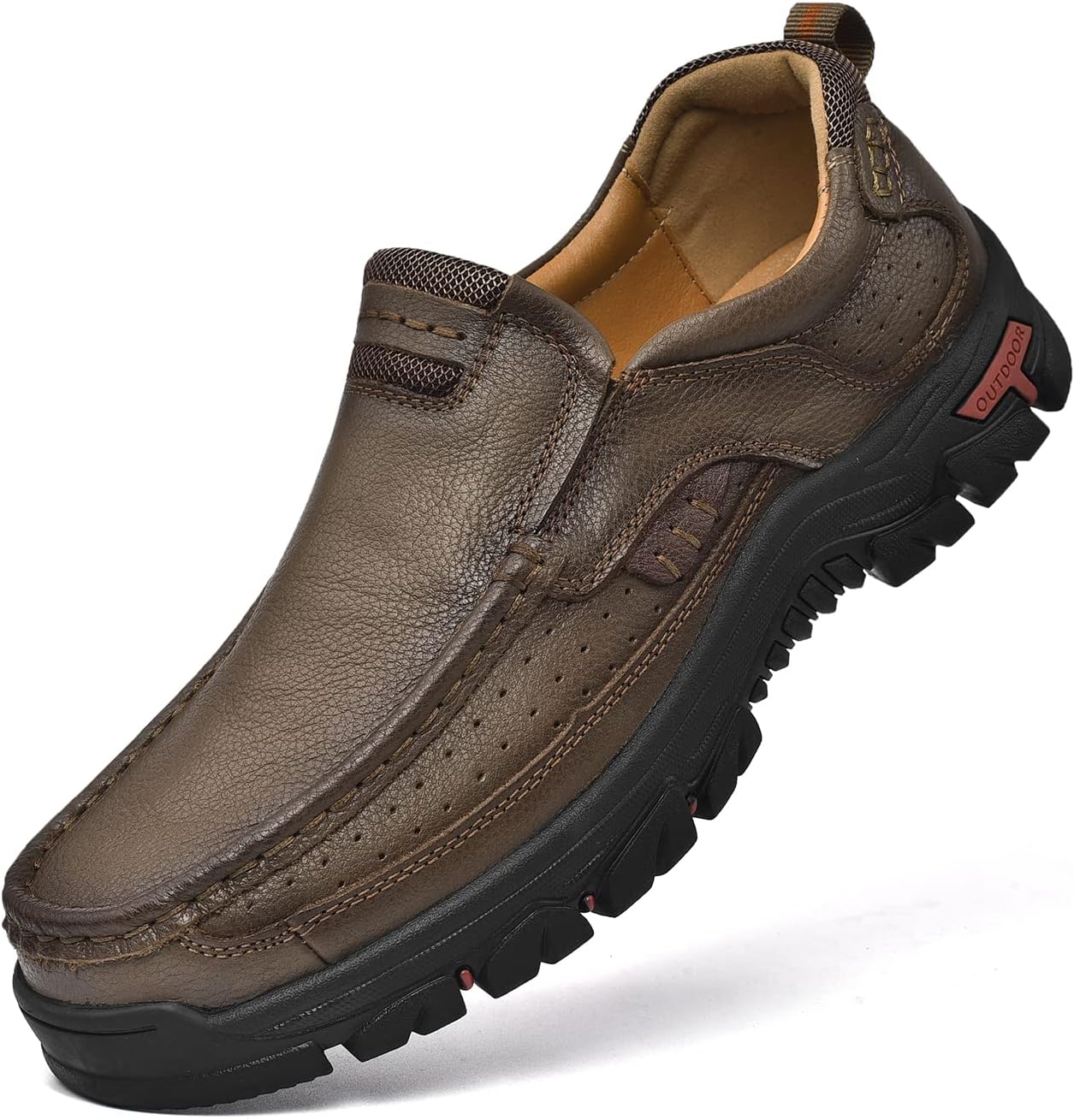 Мужские кожаные мокасины слипоны классические повседневные туфли для ходьбы Mecolop, хаки
Мужские кожаные мокасины слипоны классические повседневные туфли для ходьбы Mecolop, хаки