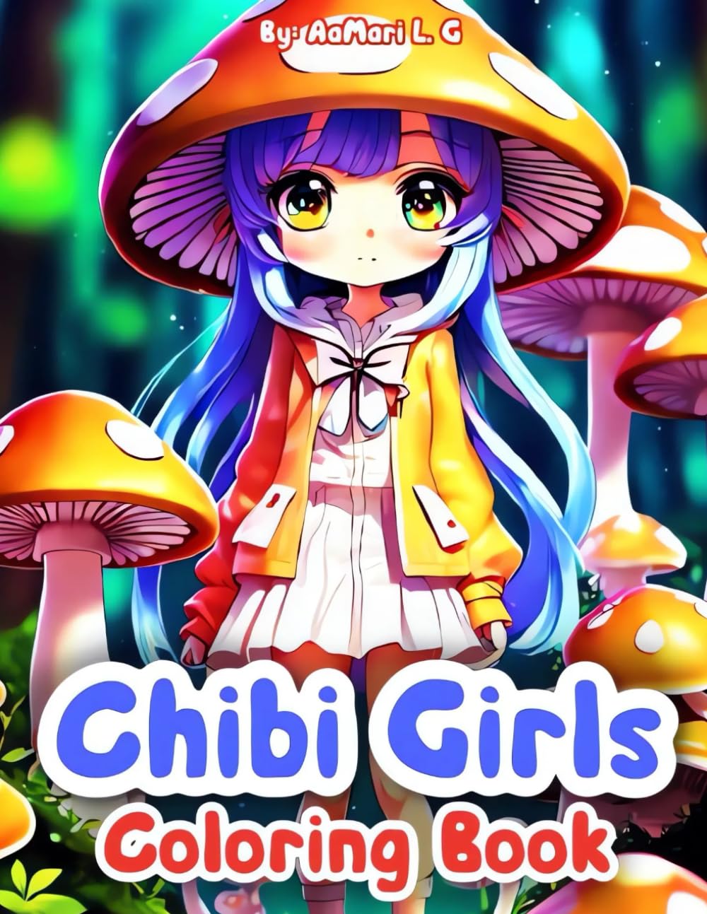 Mushroom Chibi Girls: Color cute kawaii chibi girl coloring pages for adults, teens, and kids. 15 Images for stress relief and relaxation (Independently published)
Mushroom Chibi Girls: Color cute kawaii chibi girl coloring pages for adults, teens, and kids. 15 Images for stress relief and relaxation (Independently published)