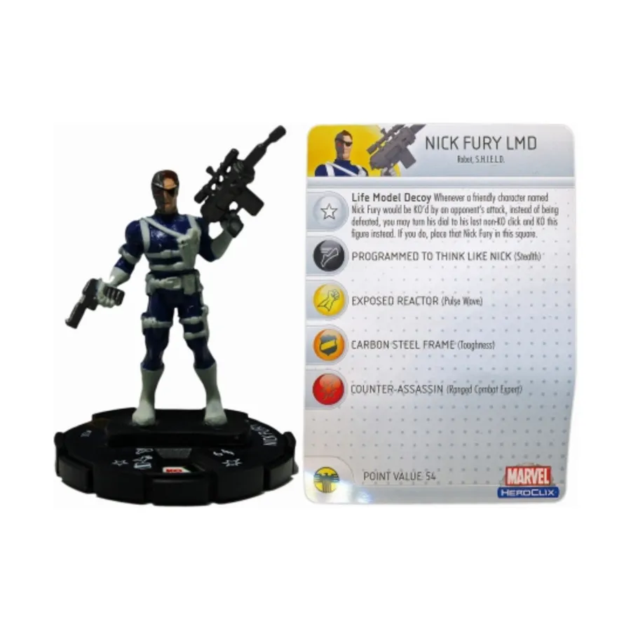 Ник Фьюри LMD (ограниченное издание) (LE), Marvel HeroClix - Captain America - Singles
Ник Фьюри LMD (ограниченное издание) (LE), Marvel HeroClix - Captain America - Singles