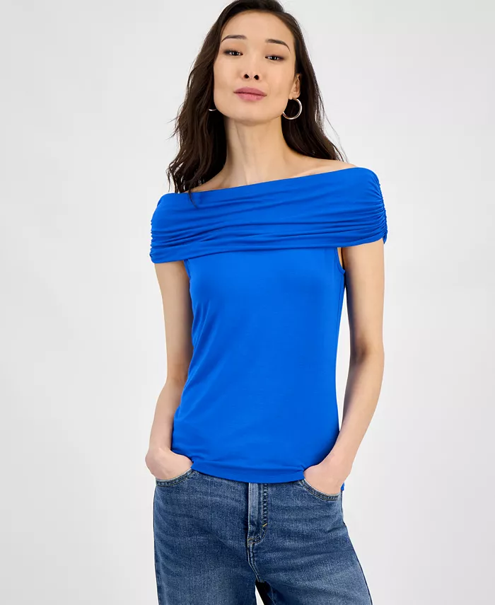 Женская блуза с принтом и открытыми плечами I.N.C. International Concepts, синий
Женская блуза с принтом и открытыми плечами I.N.C. International Concepts, синий