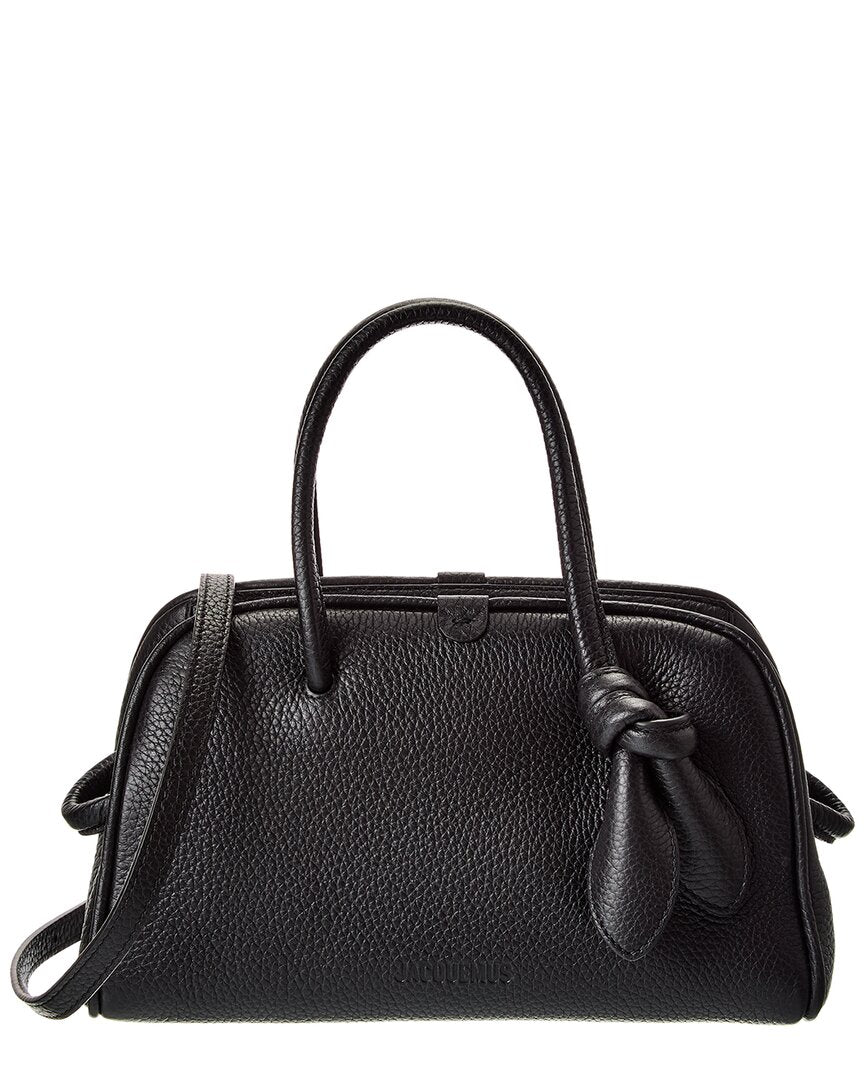 Жакемус Сумка-портфель The Turismo Small из кожи Jacquemus, черный 
Жакемус Сумка-портфель The Turismo Small из кожи Jacquemus, черный