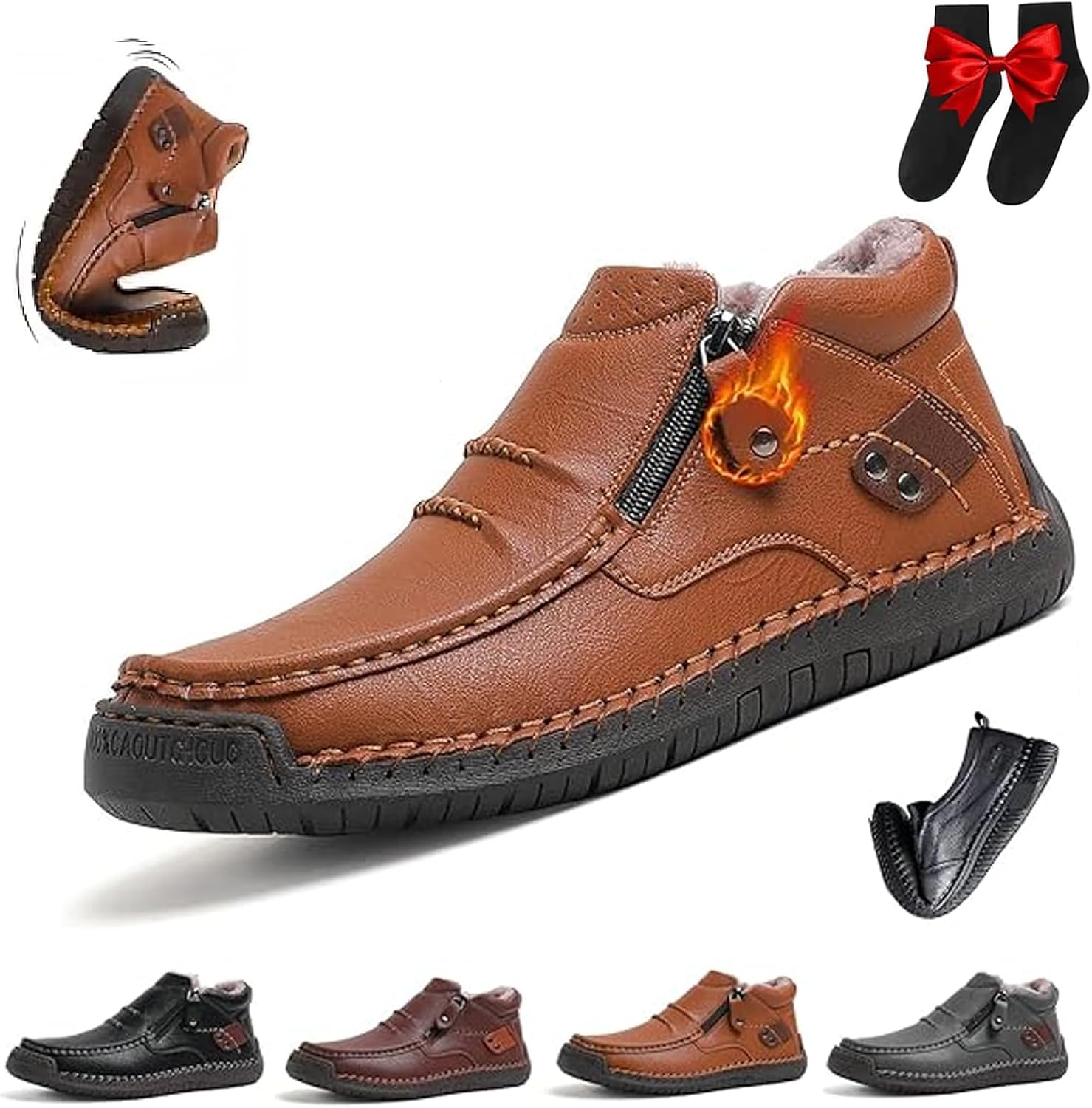 Мужские ортопедические кожаные ботинки для вождения с широким носком Ghtrhsb, светло-коричневый
Мужские ортопедические кожаные ботинки для вождения с широким носком Ghtrhsb, светло-коричневый