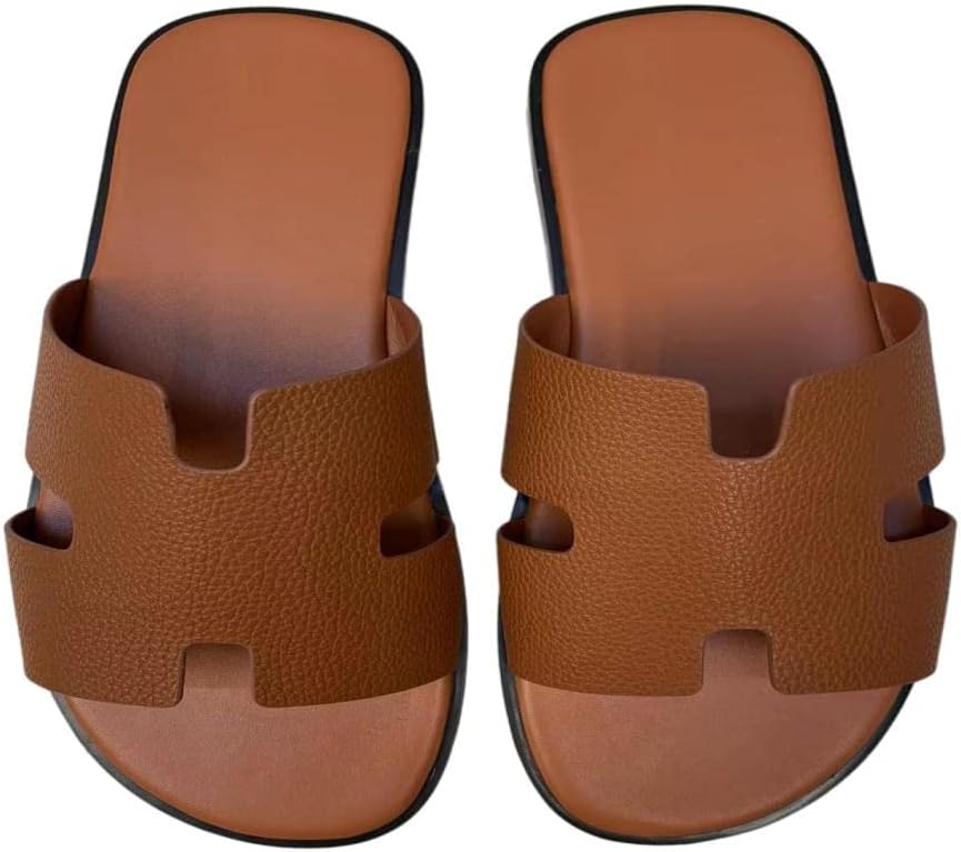 Мужские повседневные сандалии Mengchengying, комфортные, легкие, модные, из натуральной кожи, для дома и улицы, с антискользящей подошвой и поддерживающей стелькой, коричневый
Мужские повседневные сандалии Mengchengying, комфортные, легкие, модные, из натуральной кожи, для дома и улицы, с антискользящей подошвой и поддерживающей стелькой, коричневый