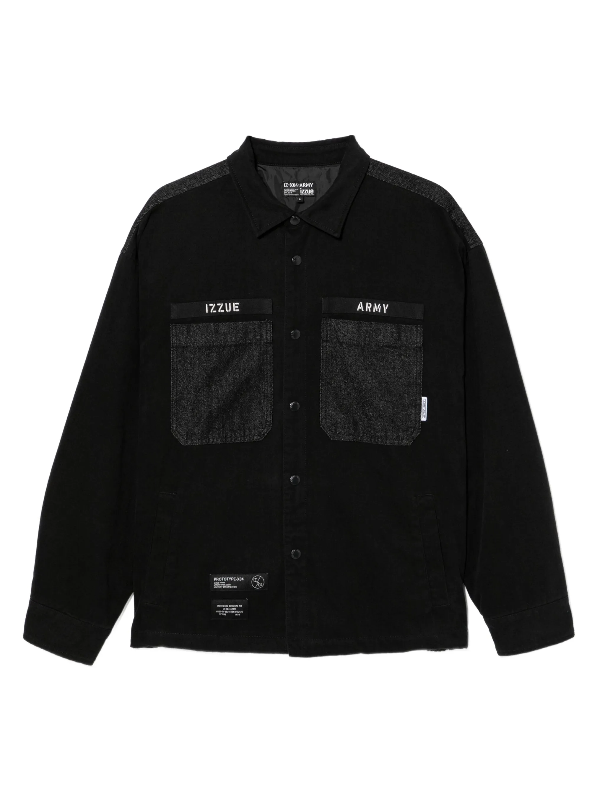 Куртка-рубашка с нашивкой-логотипом Izzue, черный
Куртка-рубашка с нашивкой-логотипом Izzue, черный