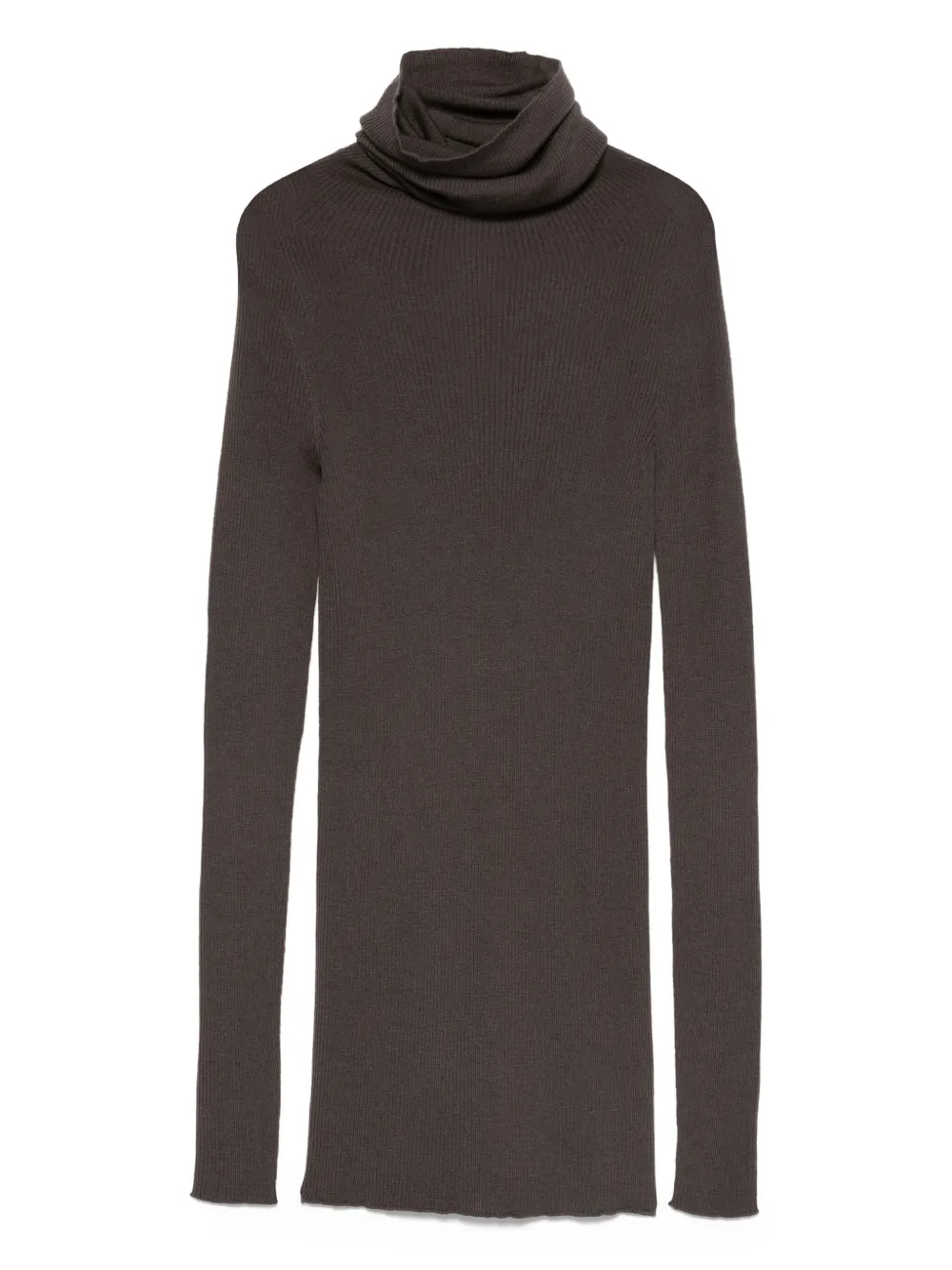 Свитер в рубчик с высоким воротником Rick Owens, серый
Свитер в рубчик с высоким воротником Rick Owens, серый