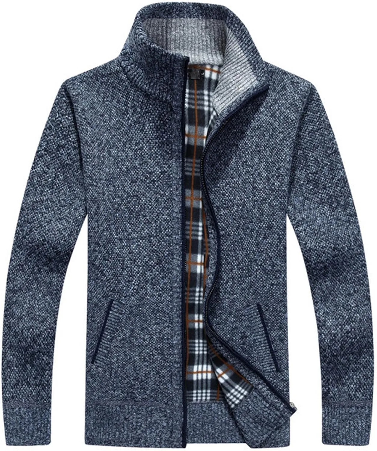 Мужская повседневная кардиган-свитер XinYangNi с молнией и карманами
Мужская повседневная кардиган-свитер XinYangNi с молнией и карманами