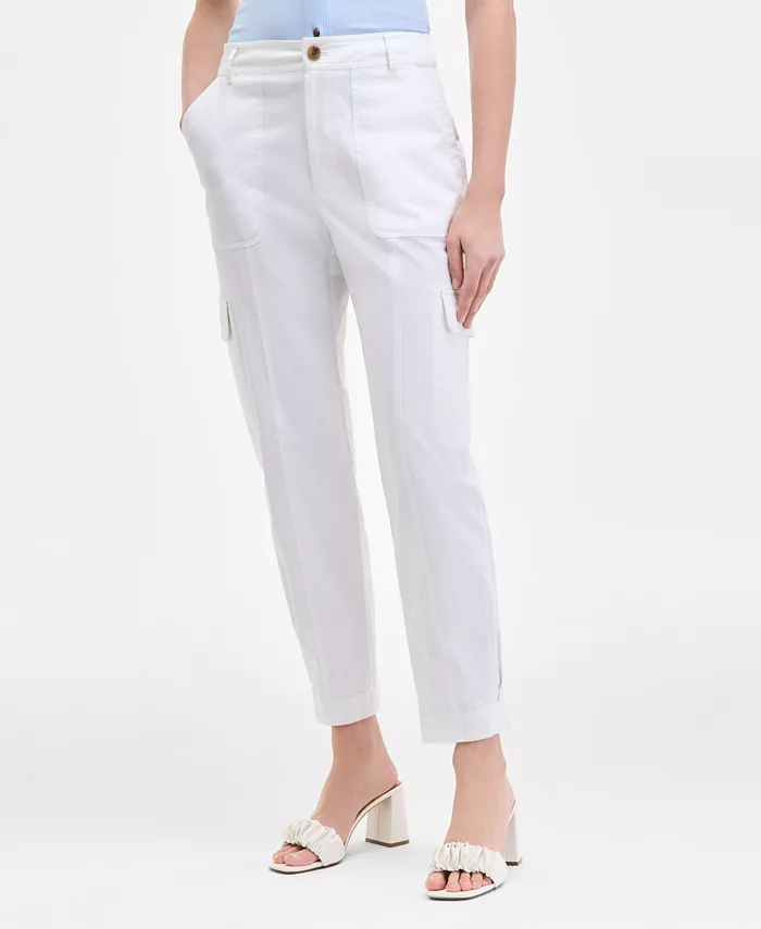 Женские зауженные укороченные карго-брюки On 34th, белый
Женские зауженные укороченные карго-брюки On 34th, белый