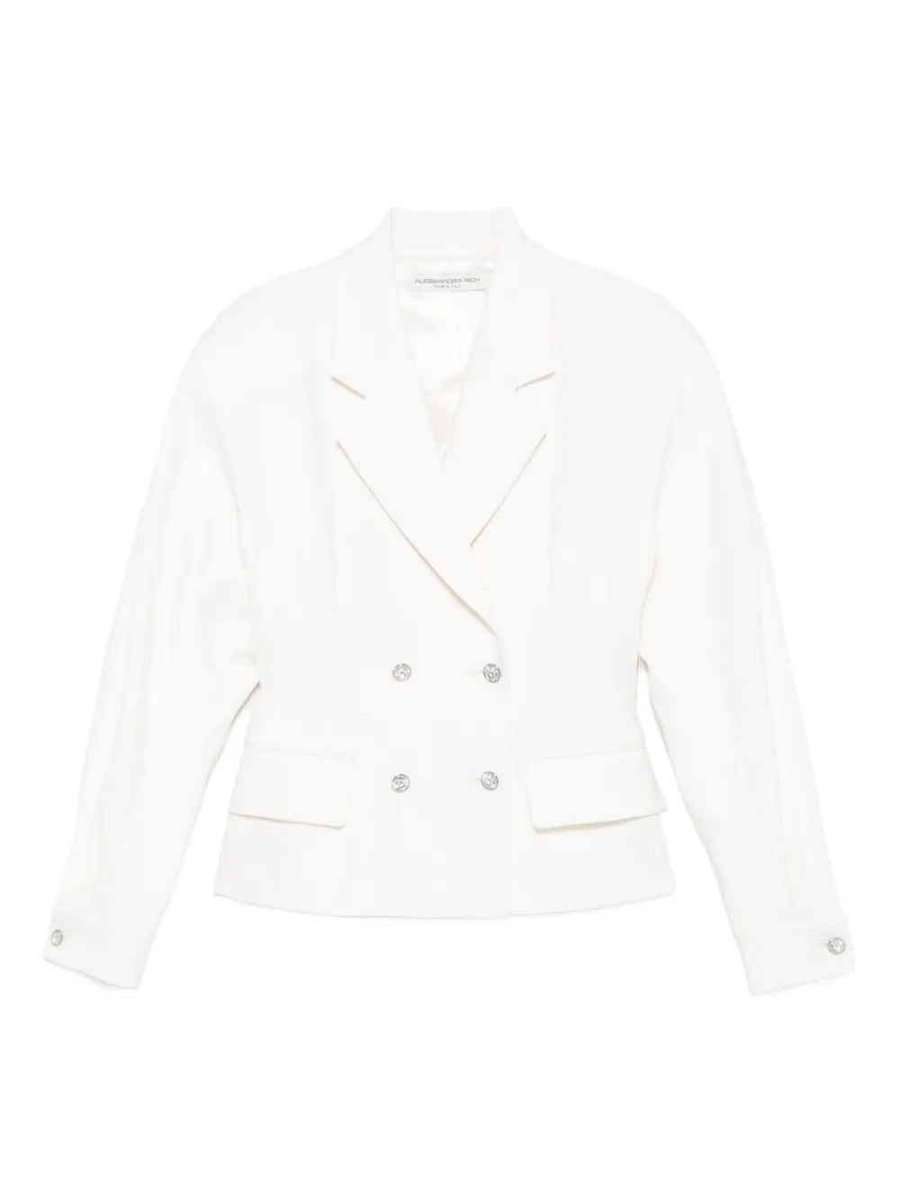 Однобортная куртка с кристаллами Alessandra Rich, белый
Однобортная куртка с кристаллами Alessandra Rich, белый