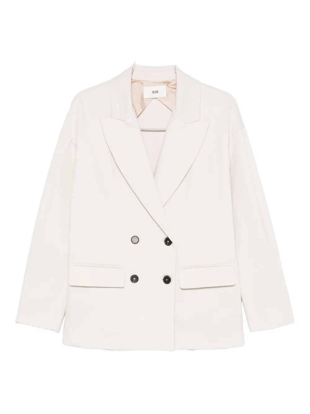 Двубортный пиджак Solotre, белый
Двубортный пиджак Solotre, белый