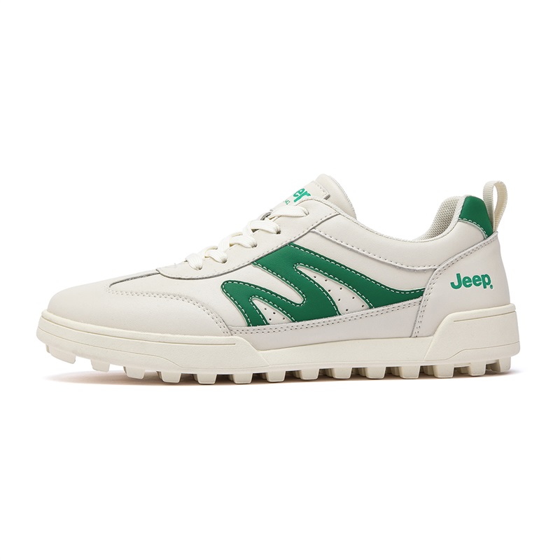 Jeep Мужские низкие повседневные кроссовки бело-зеленые, цвет White Green 
Jeep Мужские низкие повседневные кроссовки бело-зеленые, цвет White Green