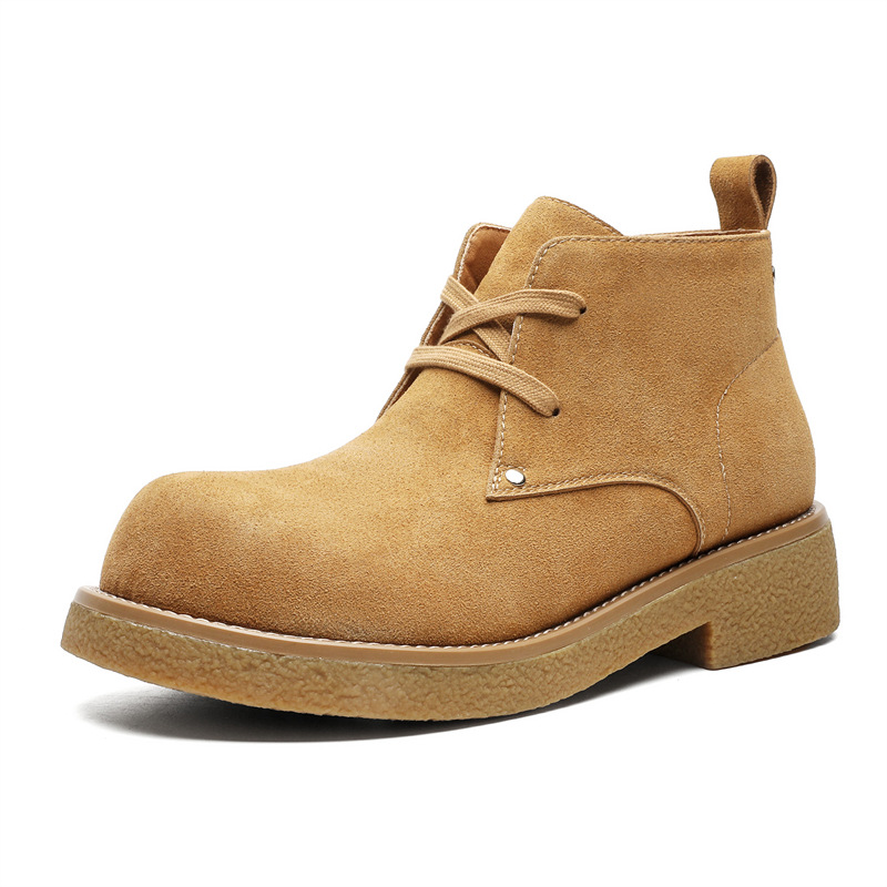 WEISHIBANGWEI Короткие мужские ботинки Martin, желтые 
WEISHIBANGWEI Короткие мужские ботинки Martin, желтые